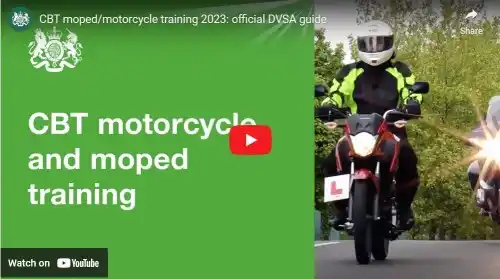 DVSA CBT motorcycle and moped training